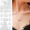 Initial Heart Necklace Heart Letter Necklace Personalized Monogram Necklace