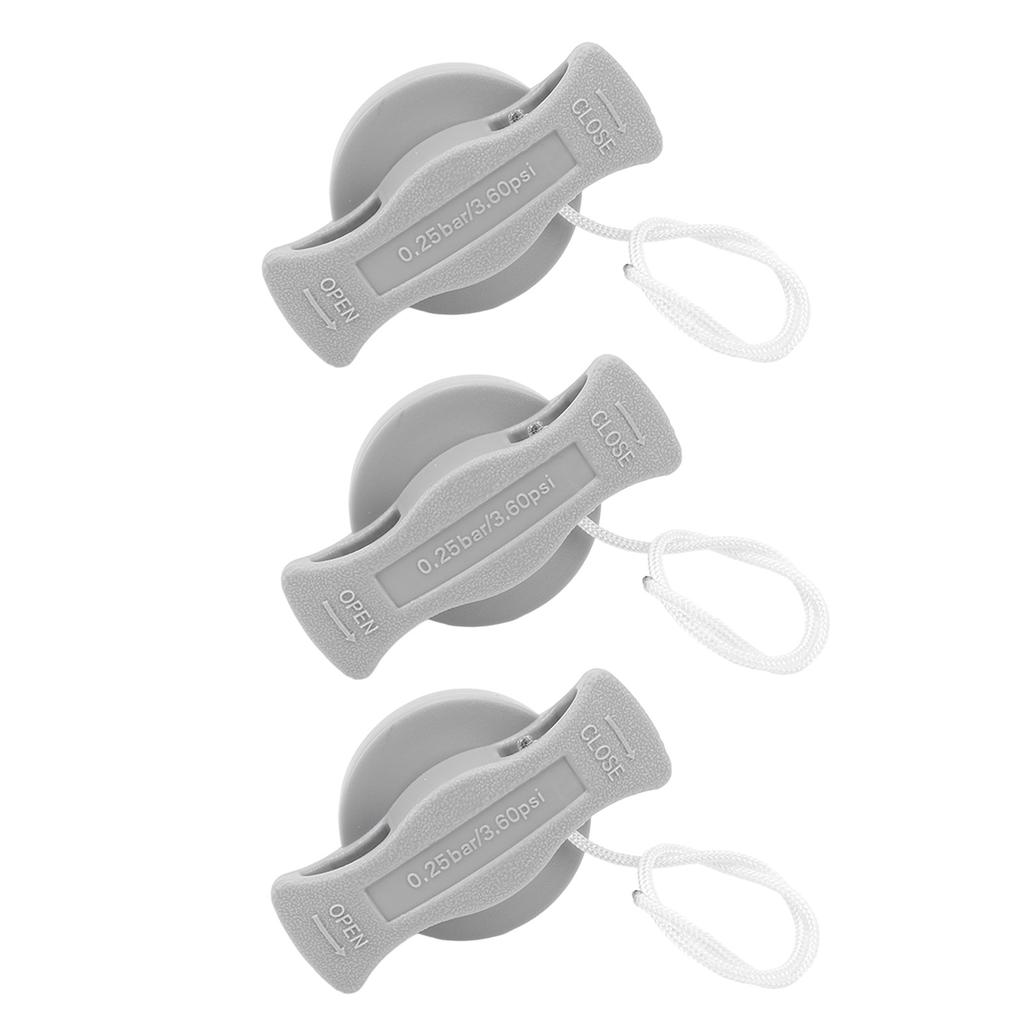 3pcs Inflatable Boat Valve Professional 8 Teeth PVC Leakproof Inflatable Replacement Air Plug for