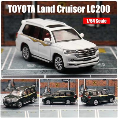 1/64 TOYOTA Land Cruiser LC200, миниатюрная модель JKM 1/64, игрушечный внедорожник премиум-класса, бесплатные колеса, литой под давлением сплав, коллекция, подарок