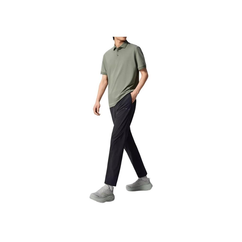 SAUCONY Удобная Дышащая Универсальная Футболка-поло с коротким рукавом Мужские топы Травянисто-зеленый SA2250SP62C-GE206