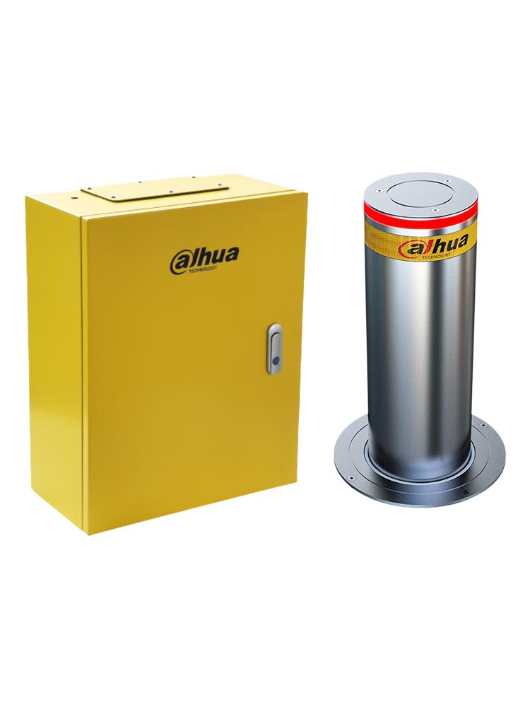Dahua Automatic Hydraulic Lifting Bollard – Stainless Steel Anti-collision Pole for Traffic Control and School Parking.