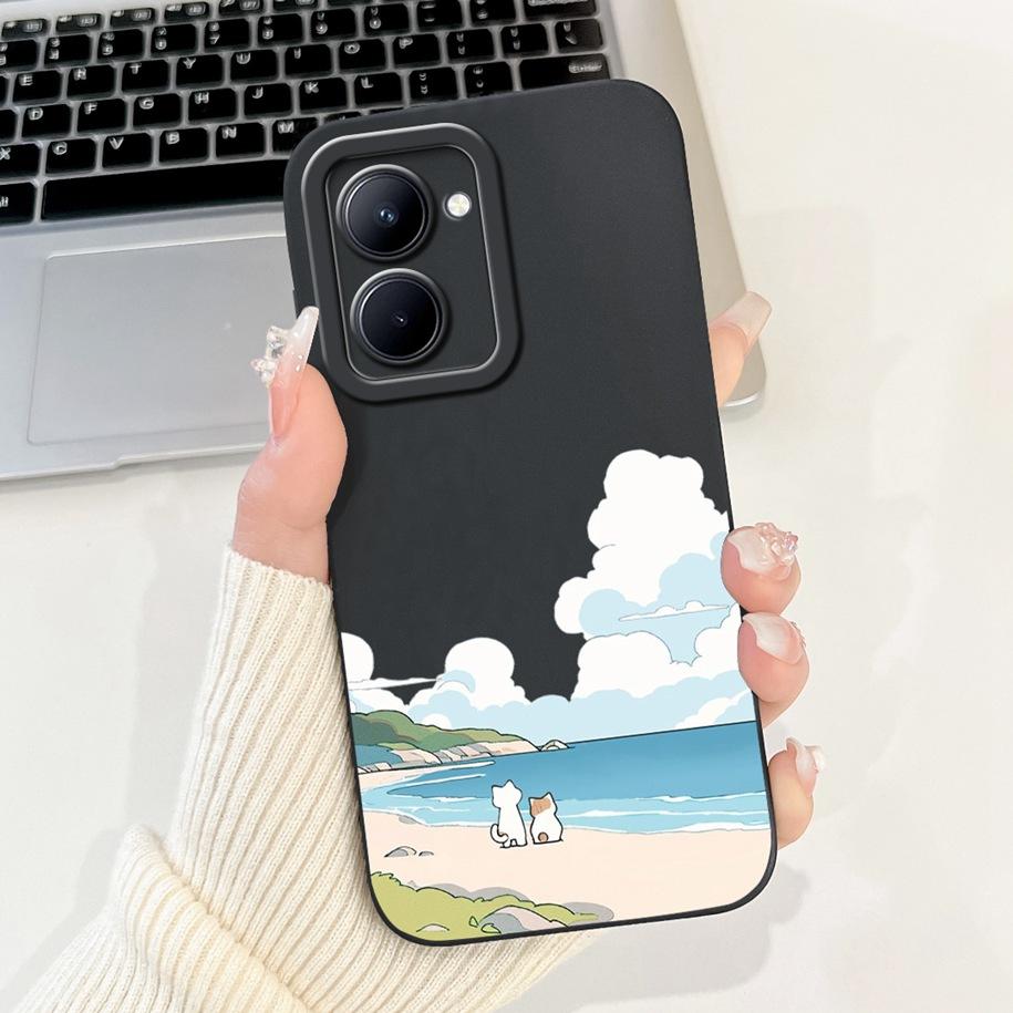 For Realme 10 Pro Plus Case Fashion Flower Matte Silicone Soft Phone Cover For Realme 10 Pro Realme10 Funda Cases RMX3630 Bumper