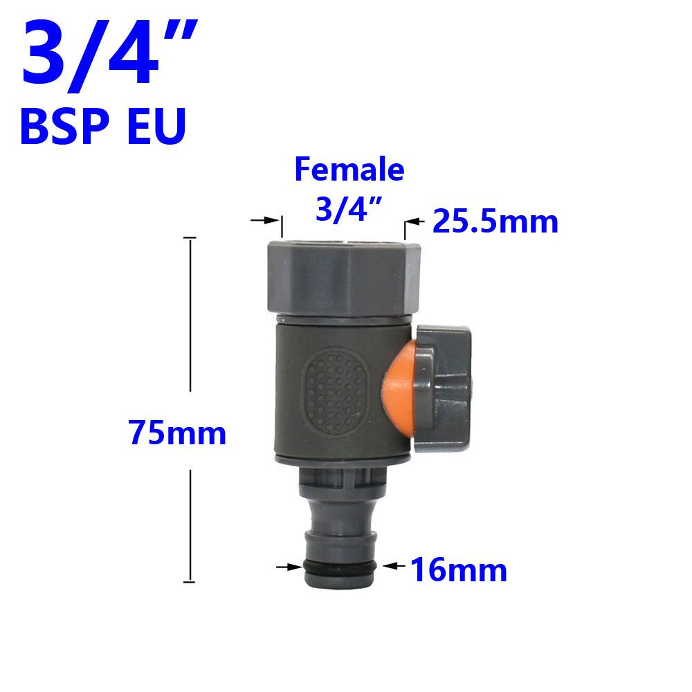 Фитинги для садового шланга 1/2 3/4 1 дюйм быстроразъемный соединитель для воды водостопный соединитель адаптер для водяного пистолета для мойки автомобиля 1 шт.