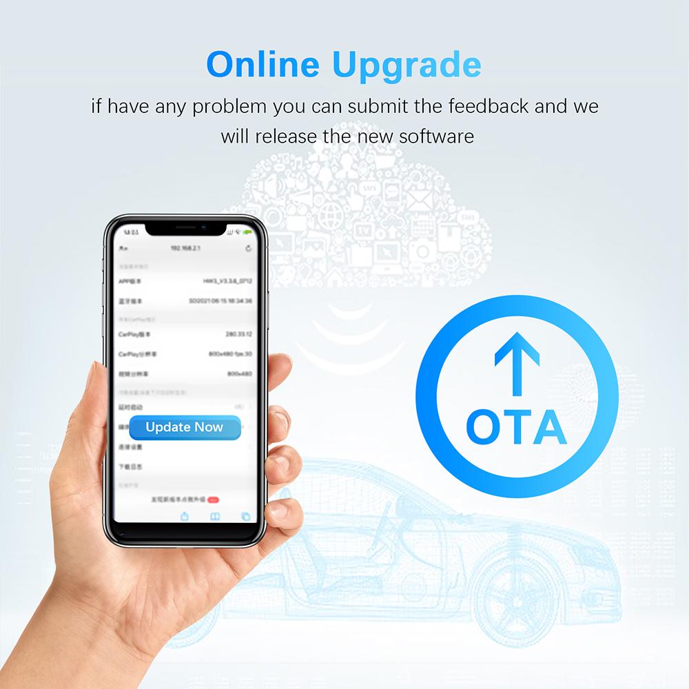 Мини CarPlay Android Auto беспроводной адаптер 2в1 Smart Box Dongle Bluetooth WiFi быстрое подключение Plug & Play для OEM проводной Carplay