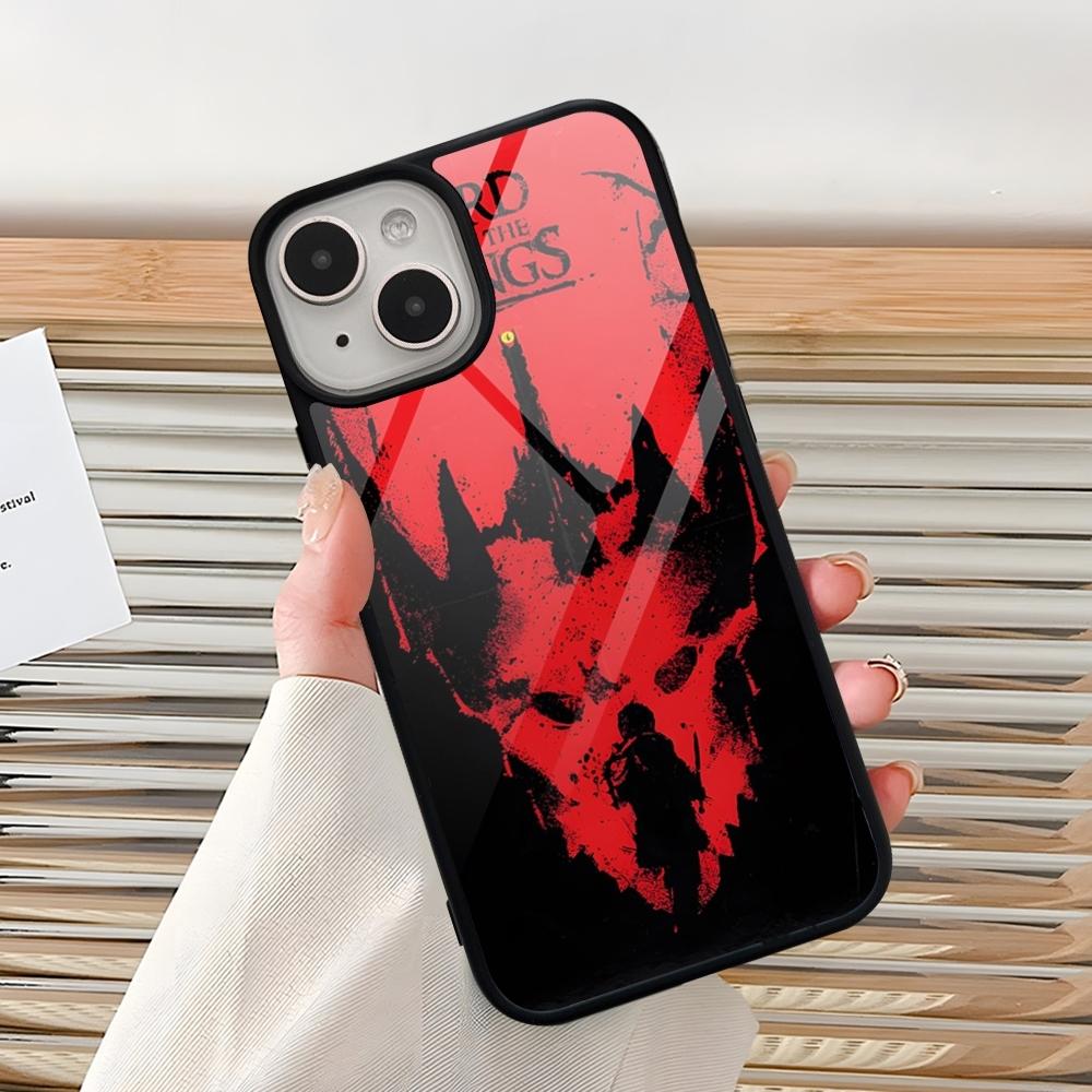Чехол для телефона L-Властелин К-Колец Для iPhone 16 Pro 15 Pro Max 14 12 11 13 Mini 8 7 Plus X Xs XR PC+TPU Дизайнерская Крышка