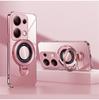 Redmi Note 14 Pro Luxury Clear Plating Magnetic Bracket Case For Xiaomi Redmi Note 13 Pro 5G 4G Note 13 Pro+ Plus Stand Cover