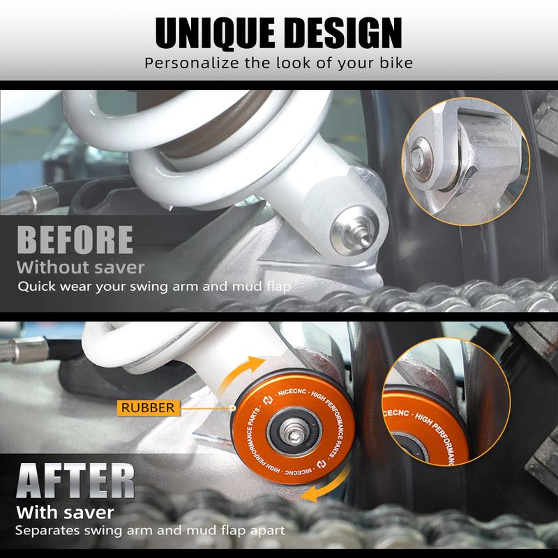 NICECNC For KTM EXC 300 250 XCW TPi SIX DAYS 2017-2023 Rear Shock PDS Swingarm Protector For KTM EXC-F 350 450 XCF-W SIX DAYS