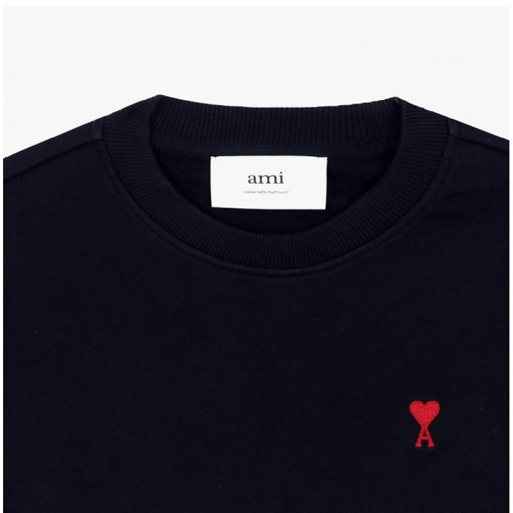 Ami Small Heart Logo Sweatshirt Bfusw035