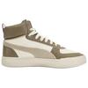 Puma Caven Retro Melange Color Block Mid-Top Sneakers Unisex Sneakers Off-White Brown 407869-02