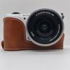 PU Leather Camera Half Case for Sony A5000 A5100 Battery Opening Bottom Cover