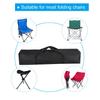 PATIKIL 47" Camp Chair Replacement Bag Set of 2 Nylon Collapsible Carry Bags with Shoulder Strap for Outdoor Camping Black