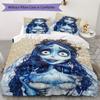 Corpse Bride Pattern Bedding uilt Set uilt Cover Pillowcase Home Decoration Birthday Gift (1 * duvet cover + 2 * pillowcase without core)19
