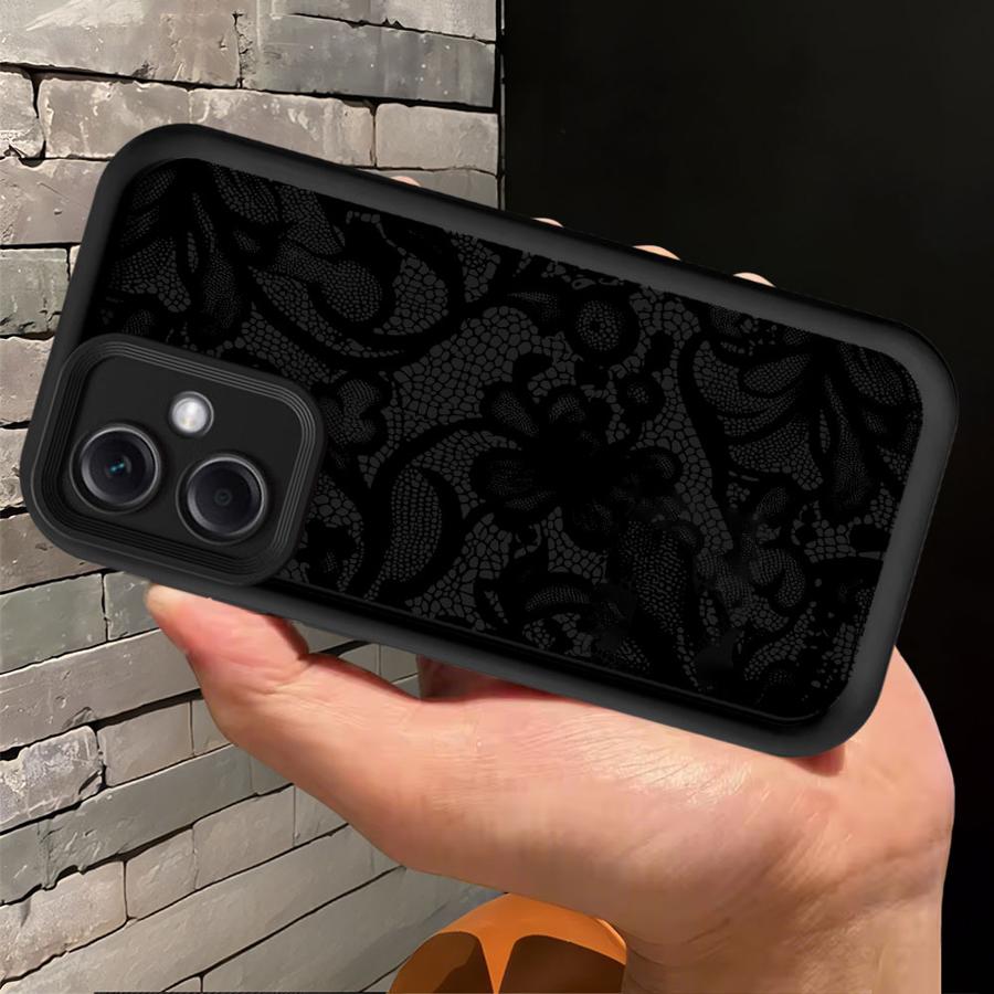 Мягкий чехол для телефона Xiaomi Redmi 13 A4 12 A3 A1 A2 Plus Кружевной узор Модный Забавный
