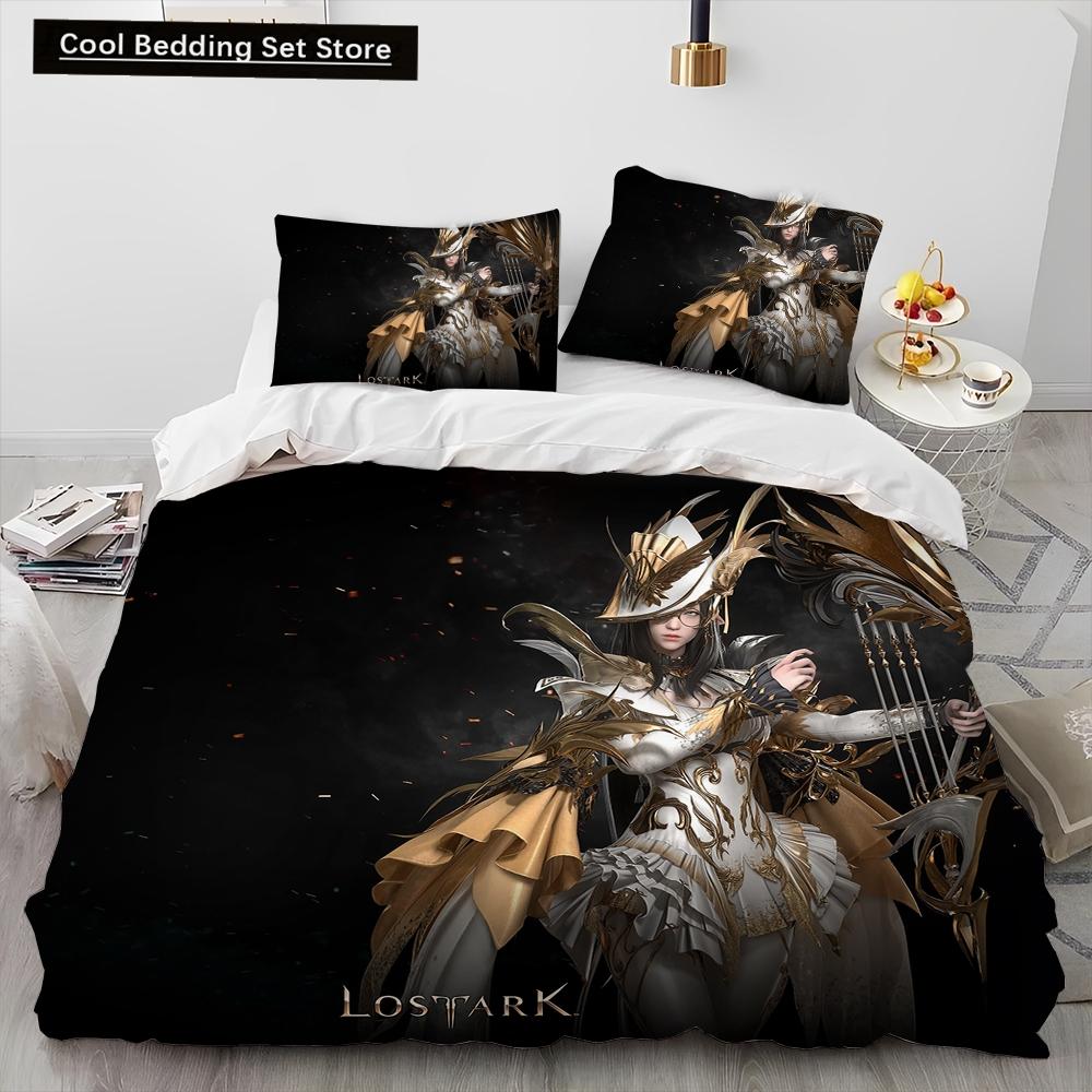 3D Lost ARK Gamer Cartoon Comforter Постельное белье, пододеяльник, наволочка, комплект постельного белья размера «king-size» для детей