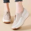 Thick Sole Natural Leather Sneakers Green White Loafer Woman Luxury Women's Sports Shoes Size 35 Super Brand Expensive