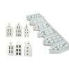 Flexible Silicone Mold Miniature House Shaped Decoration Making Mould Temperature Resistant Gypsum Mould for Ornament