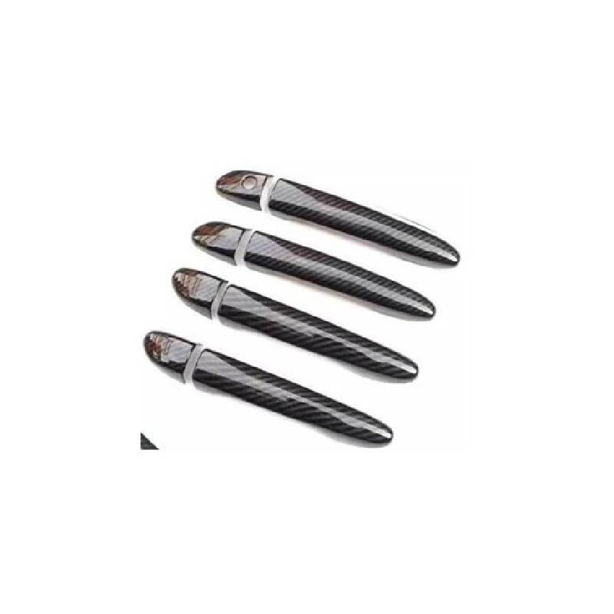 New Carbon Fiber look Car Side Door Handle Cover Trim For Mazda 3 Axela 14-2018