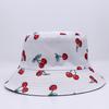 New European and American fashion retro pattern printed bucket hat women's outdoor travel sun hat double-sided can wear pot hat men
