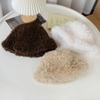 Женская утолщенная панама из тедди-флиса с кудрями, модная зимняя теплая шляпа в стиле ретро, шляпа-ведро с кудрями, универсальная