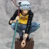 21cm One Piece Oka Shichibukai Trafalgar D Water Law Squat Posture Anime Figure Collection Model Doll Desk Decoration Statue Toy