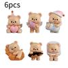 Adorable Butterbear Yellow Butter Bear Cute Blind Box Collectible Figurine Set
