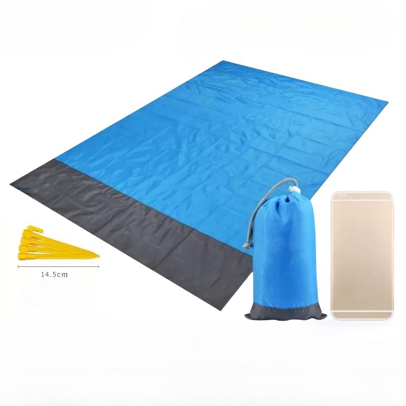 2 м коврик для пикника, кемпинговый коврик, водонепроницаемое карманное одеяло, складное пляжное одеяло, коврик для кемпинга на открытом воздухе, влагостойкое полевое одеяло