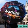 Custom Name orror characters Collage Umbrella, Foldable Umbrella Suitable for Outdoor Shopping Travel Sports, Exquisite Gift for Family