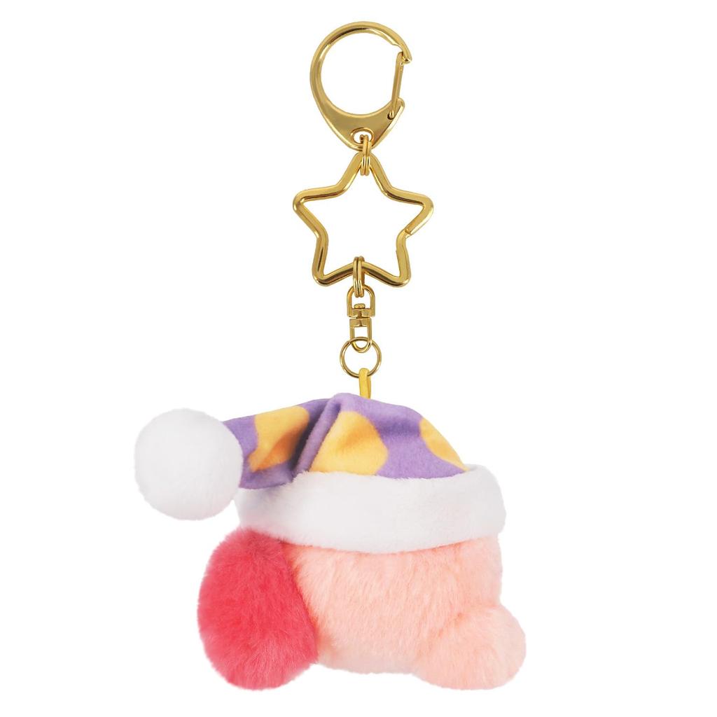 Kirby of the Stars Mini Mofu Mascot Keychain Plush Sleep [Sanei Boeki]