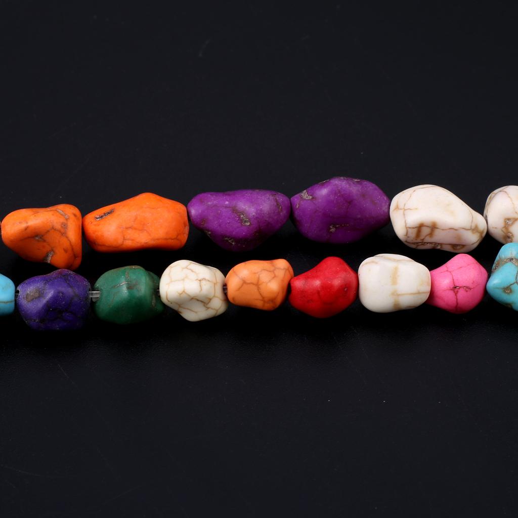 1Strand Natural Stone Beads Irregular Turquoise Loose Spacer Beads for Jewelry Making DIY Necklace Bracelet Accessories