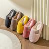 Cotton Slippers Women's Spring and Autumn Indoor Winter Home Use Non-slip Home Warmth Winter Plush Men's Customization