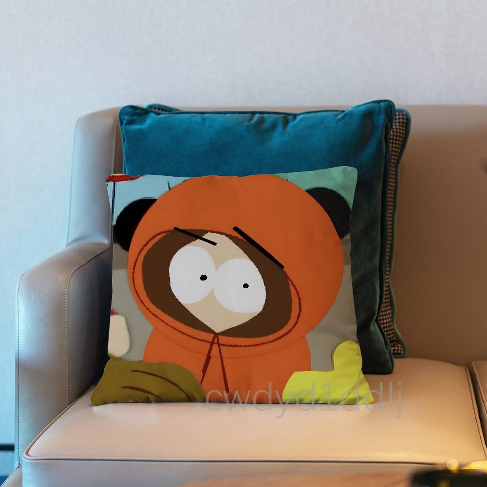Kenny SSouth Park Pillow Case Short Plush Sofa Decorative Gift Home Doublesided Printing Cushio