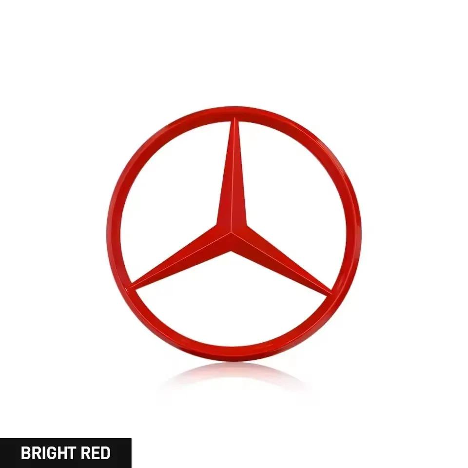 70mm For Mercede Benz 3D Metal Car Engine Badge Hood Emblem Decor Sticker S320 W164 W203 W204 W168 C180 E320 A200 CLA CLK CLS ML VQ1