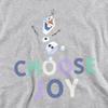 Frozen Childrens/Kids Choose Joy Olaf Heather Pullover Hoodie