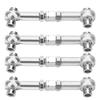 4 шт. рулевой тяги тяги алюминиевого сплава RC модернизация деталей подходит для HSP 94122 110 CarSilver