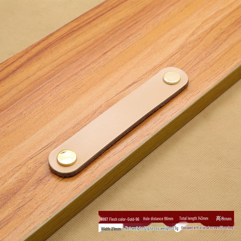 Коричнево-Черная Кожаная Ручка для Чемоданов, Сумок, Ящиков и Шкафов