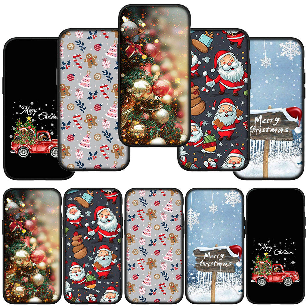 Phone Case for iPhone 17 16 15 Plus XR Huawei P30 P20 Lite Redmi Note 14 12 11 13 Pro Max OPPO A60 A80 A40 A18 A38 A54 Snow Merry Christmas Deer Cover