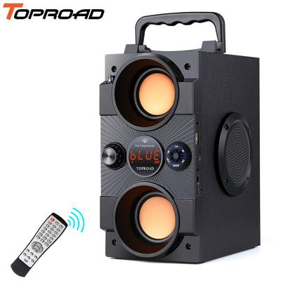 TOPROAD Портативный Bluetooth Динамик 30 Вт Большой Мощности Тяжелый Бас Беспроводные Колонки Сабвуфер Поддержка Дистанционного Управления FM Микрофон TF AUX USB