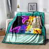 Anime Yu Gi Oh Card Throw Blanket Blue Eyes White Dragon Anime Cartoon Soft Plush Blanket Bedroom Bedspread Home Decor#(11)