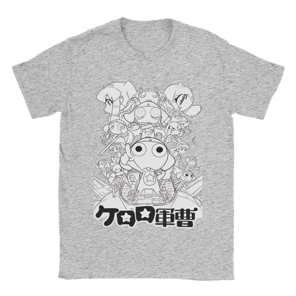 Манга Кэроро Принтованные Футболки Мужские Женские Хлопковые Футболки Одежда