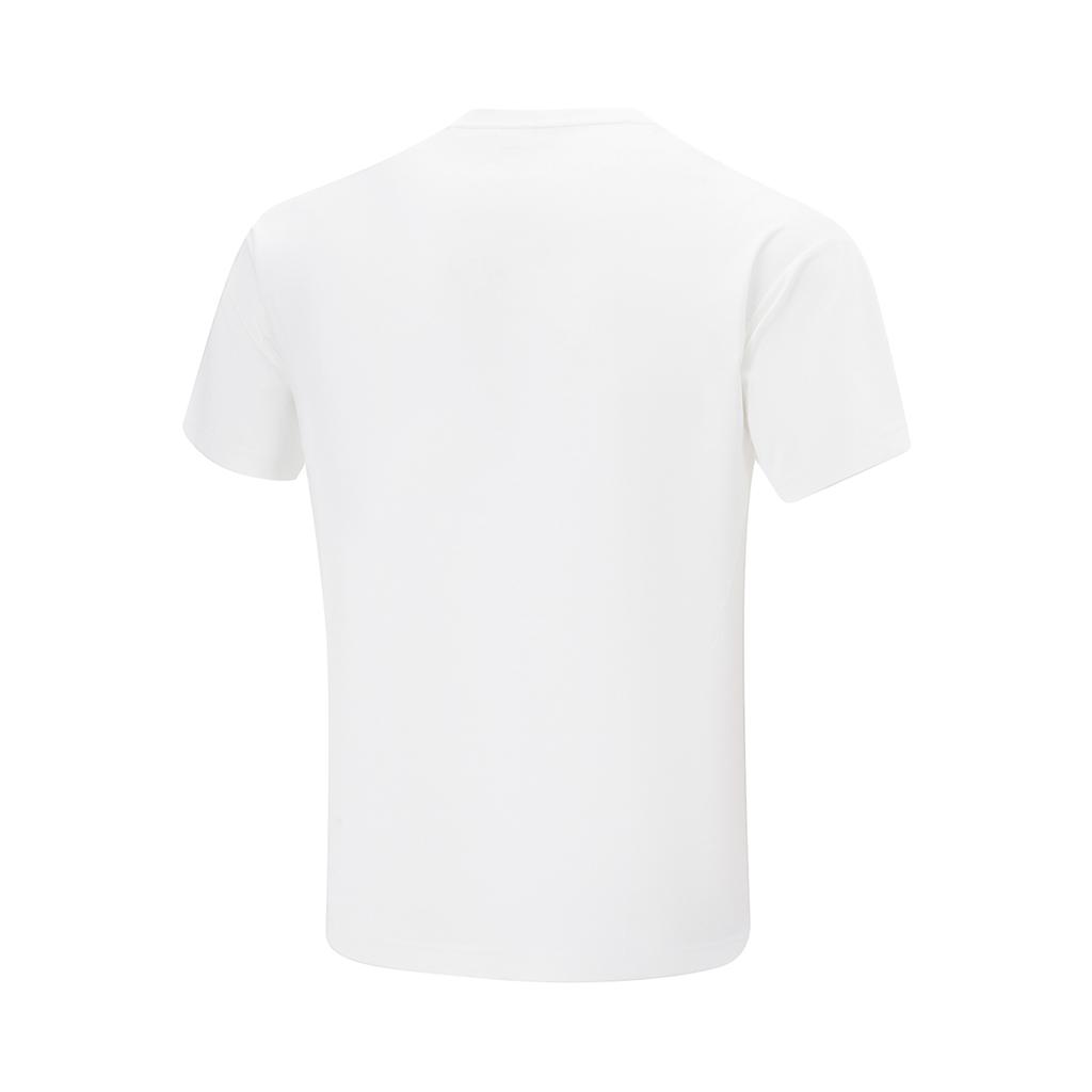 Футболка Li Ning Cool Tea T Ice Silk Quick Dry Cool, однотонная, с круглым вырезом, повседневная, спортивная, с коротким рукавом, мужская, цвет белый ATSU731-3