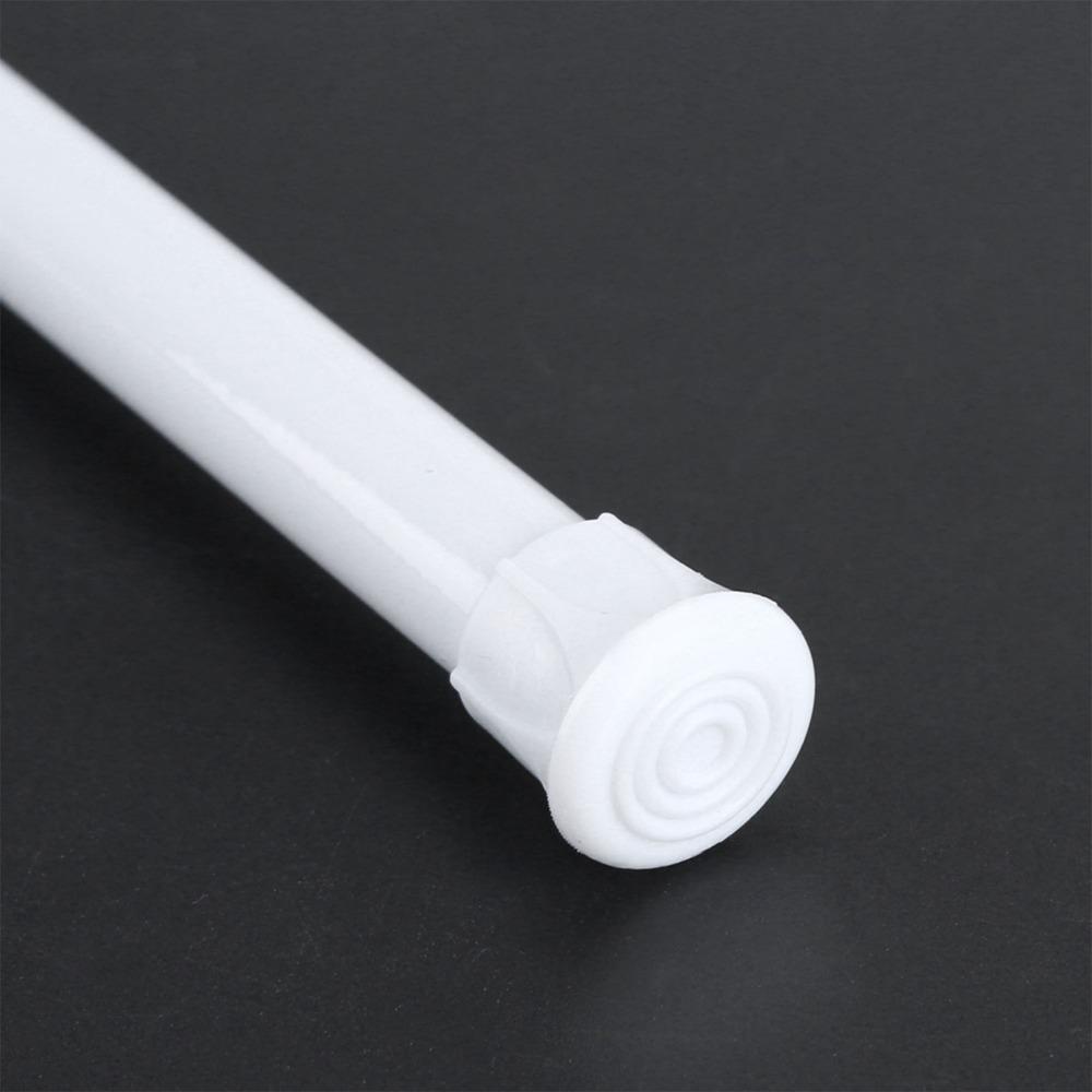 Carbon Steel Adjustable Shower Rod No Drilling Telescopic Rod Pole  Home Kitchen Bathroom
