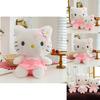 Adorable Flower Kt Cat Plush Toy Big Hello Kitty Doll With Soft Pp Cotton Filling