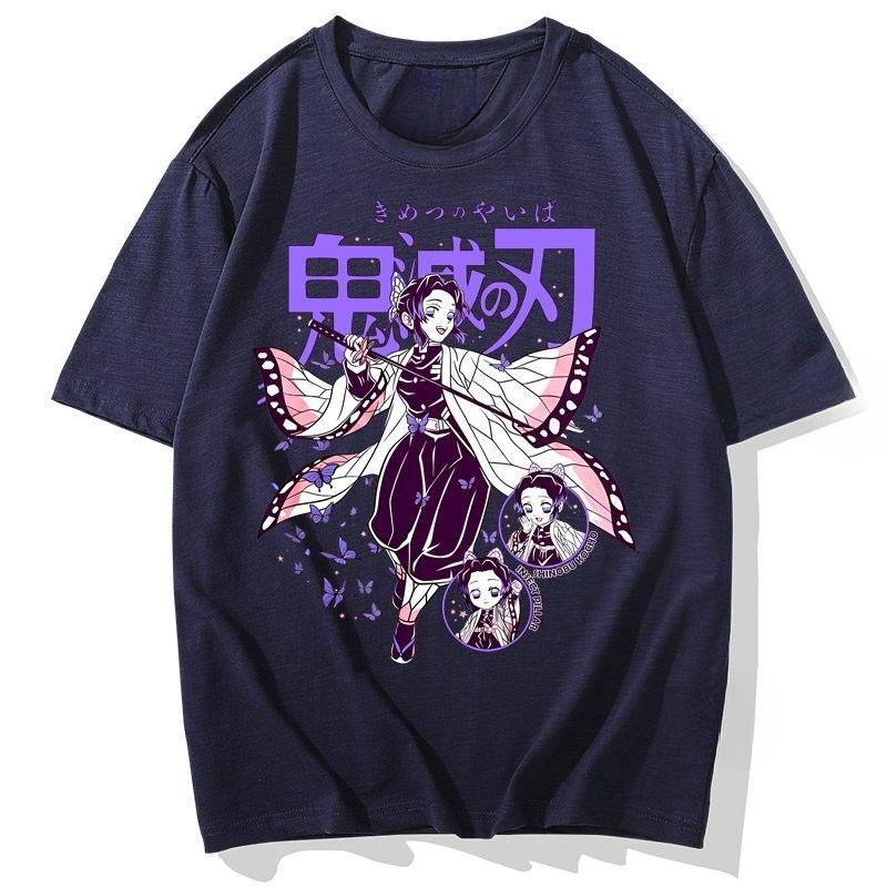 2026 New Demon Slayer Blade Tshirt for Unisex and Women Anime Pillar Jigu Peripheral Clothes Short Sleeves Summer