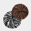 Womens Winter Striped Beret Hat Fashion Artist Cap Street Casual Trendy Accessory