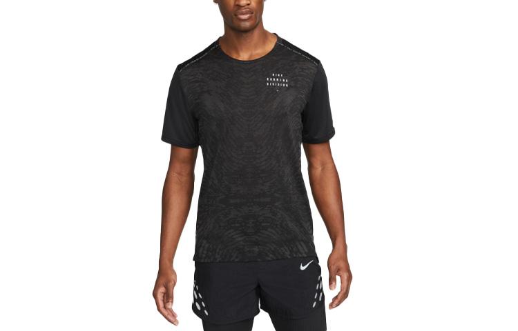 Nike Футболки Мужские Черные С Круглым Вырезом Умеренный Прямой Крой DM4770-010