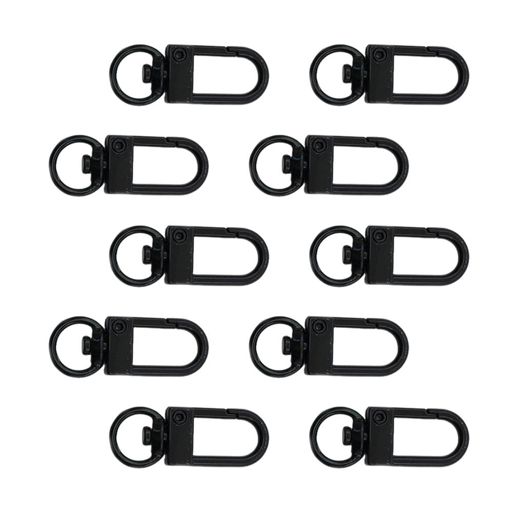 10 шт. Вращающиеся шнурки с карабинами, крючки для ключей, металлические застежки-лобстеры, клипсы для брелоков для изготовления сумок и украшений своими руками