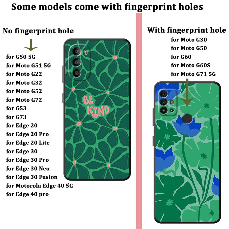 Case for Motorola Moto Edge 20 Pro 30 Lite G50 G71 G60s G32 G53 G30 G22 Edge40 G51 G73 G52 Phone Cover Cartoon Pattern Art