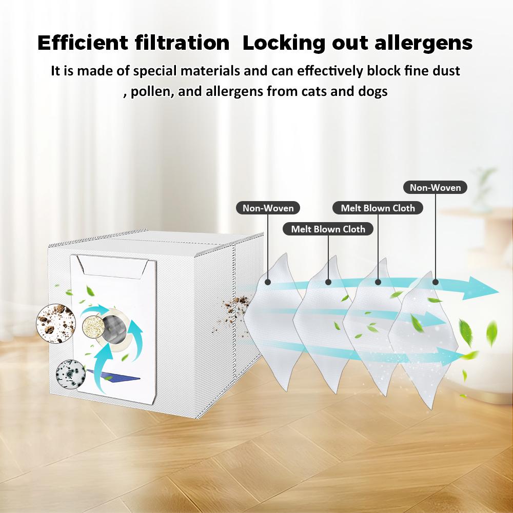 Мешки для пыли для пылесосов ECOVACS DEEBOT T30 Omni / T30 Pro Omni / Yeedi M12 Pro+ / T30 / T30 MAX с активированным углем