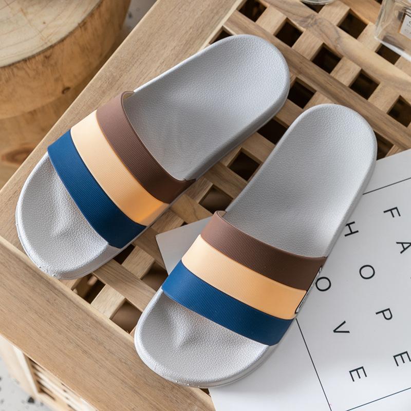 Мужские новые тапочки, сандалии и тапочки, модный стиль, пары, для ванной комнаты, нескользящие тапочки, модные и удобные