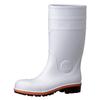 Protect Toes 5 Safety Shoes JIS Standard Boots Regular Work with Toe Cap Oil and Chemical Resistant PW1000 Super White Cm [Midori Anzen] 24.5